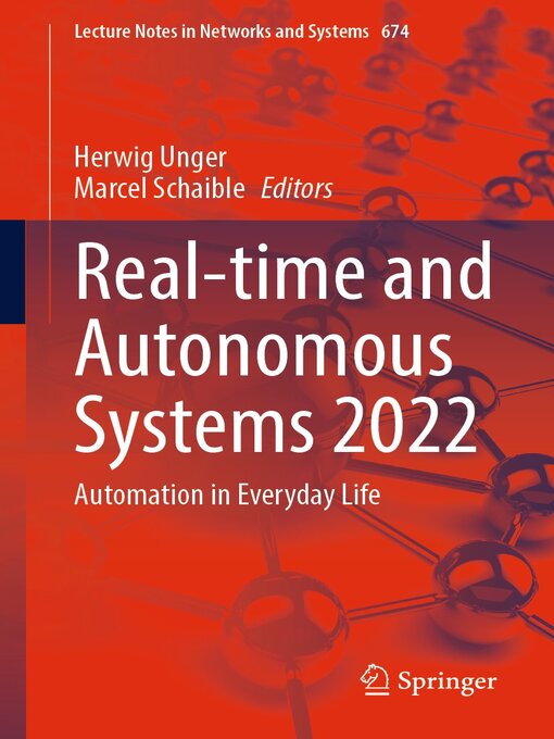 Title details for Real-time and Autonomous Systems 2022 by Herwig Unger - Available